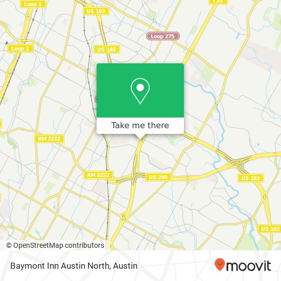 Mapa de Baymont Inn Austin North