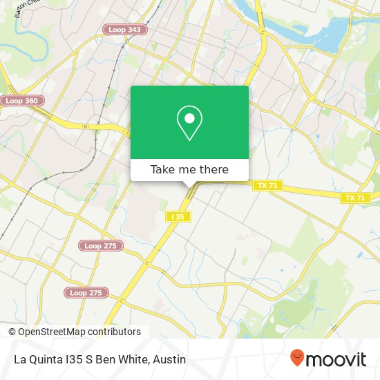 Mapa de La Quinta I35 S Ben White