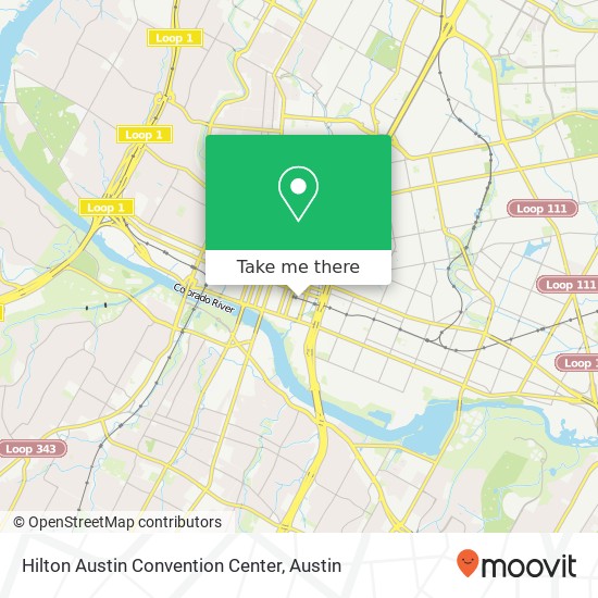 Hilton Austin Convention Center map
