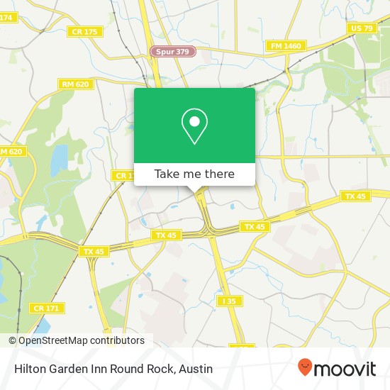 Mapa de Hilton Garden Inn Round Rock