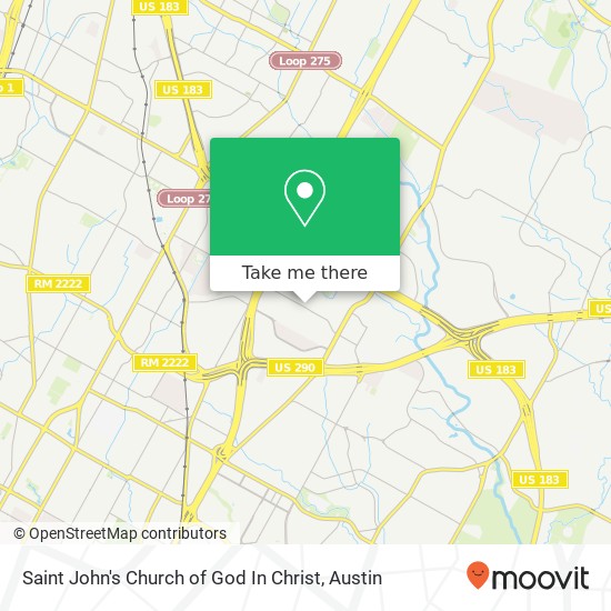 Mapa de Saint John's Church of God In Christ