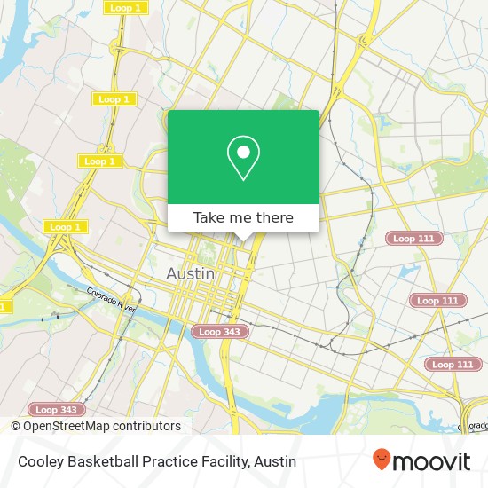 Mapa de Cooley Basketball Practice Facility
