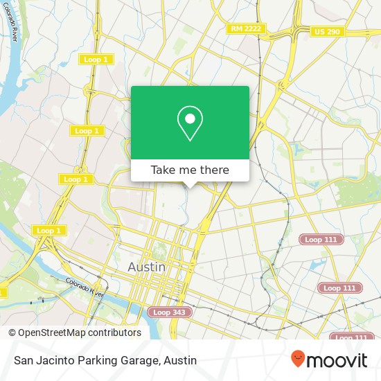 Mapa de San Jacinto Parking Garage