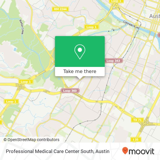 Professional Medical Care Center South map