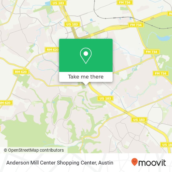 Mapa de Anderson Mill Center Shopping Center