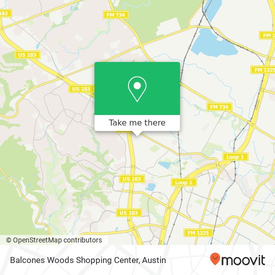 Balcones Woods Shopping Center map