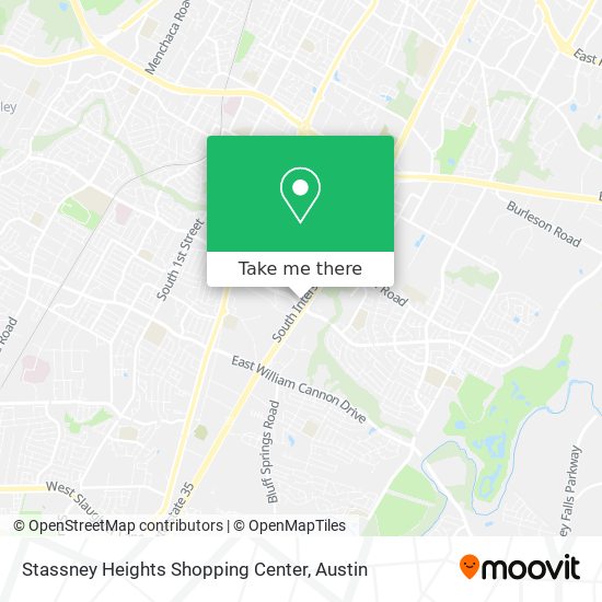 Stassney Heights Shopping Center map