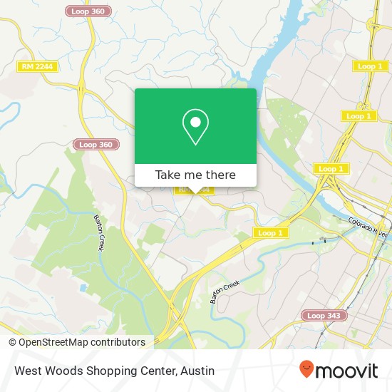 West Woods Shopping Center map