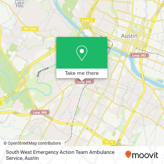 South West Emergency Action Team Ambulance Service map