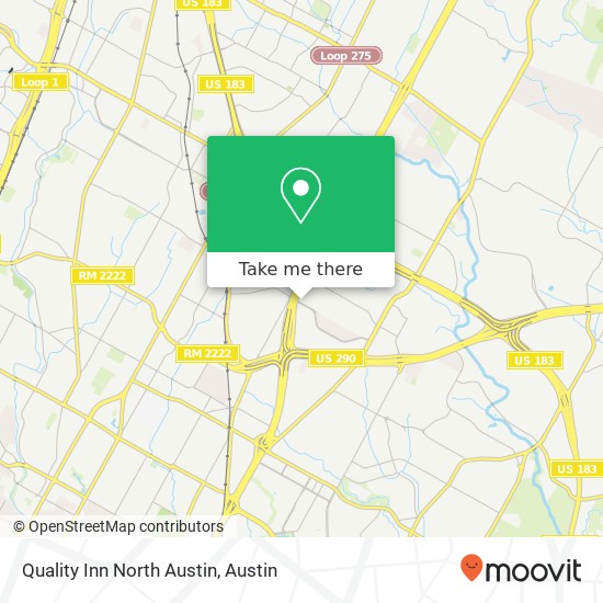 Quality Inn North Austin map