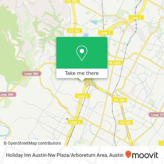 Mapa de Holiday Inn Austin-Nw Plaza / Arboretum Area