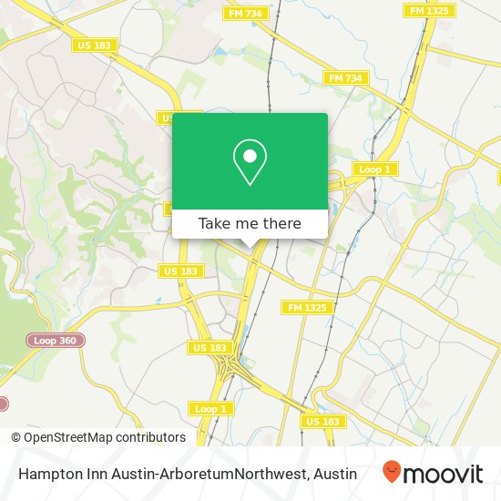 Hampton Inn Austin-ArboretumNorthwest map