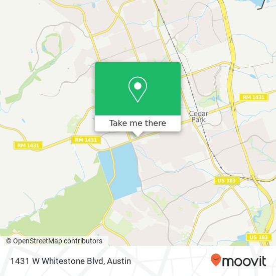 1431 W Whitestone Blvd map