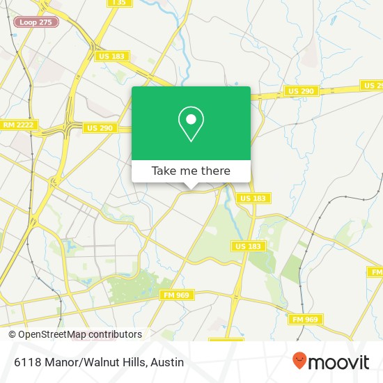 Mapa de 6118 Manor/Walnut Hills