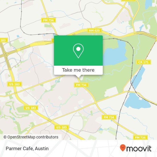 Parmer Cafe map