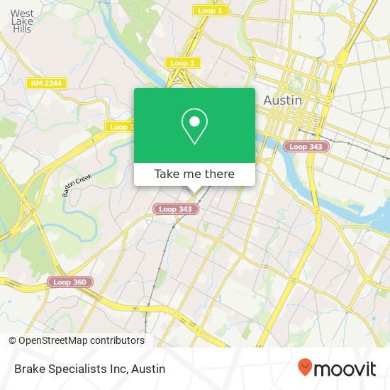 Brake Specialists Inc map