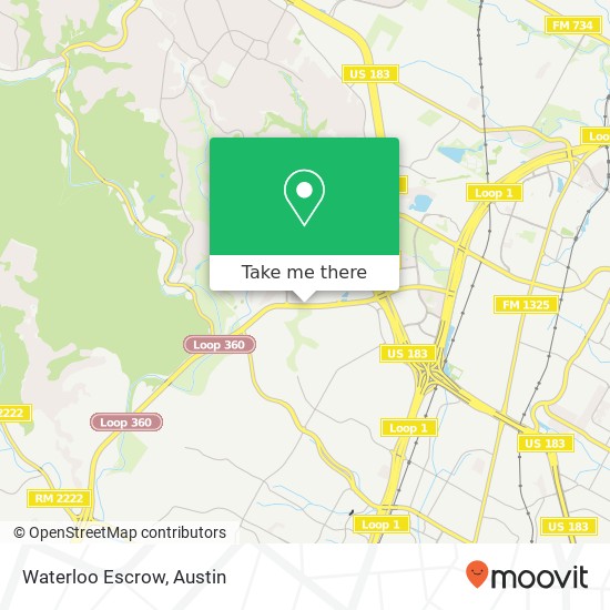 Mapa de Waterloo Escrow