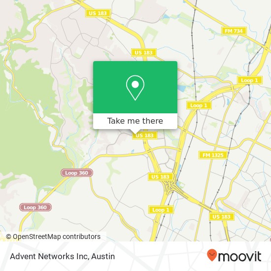 Mapa de Advent Networks Inc