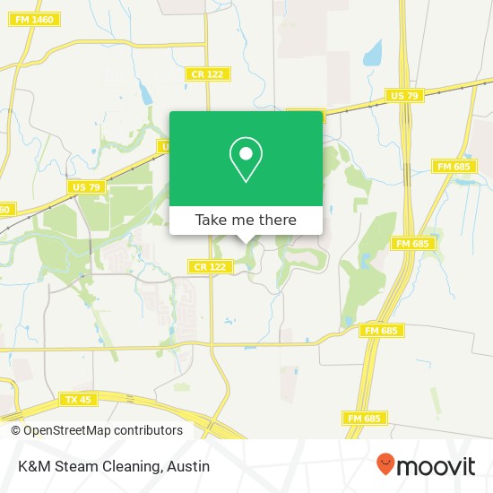 K&M Steam Cleaning map