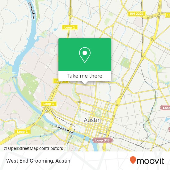 West End Grooming map
