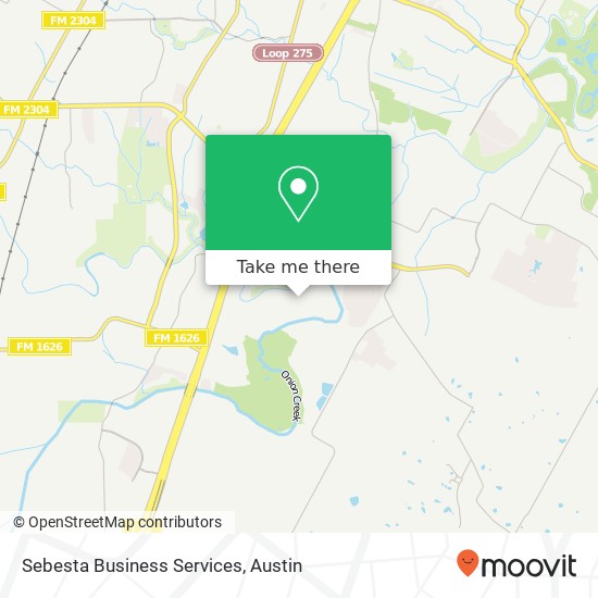Sebesta Business Services map