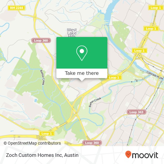 Zoch Custom Homes Inc map