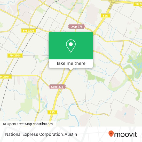 National Express Corporation map