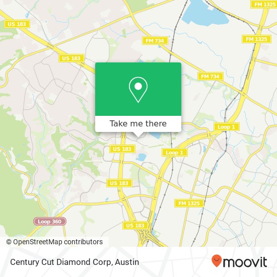 Mapa de Century Cut Diamond Corp
