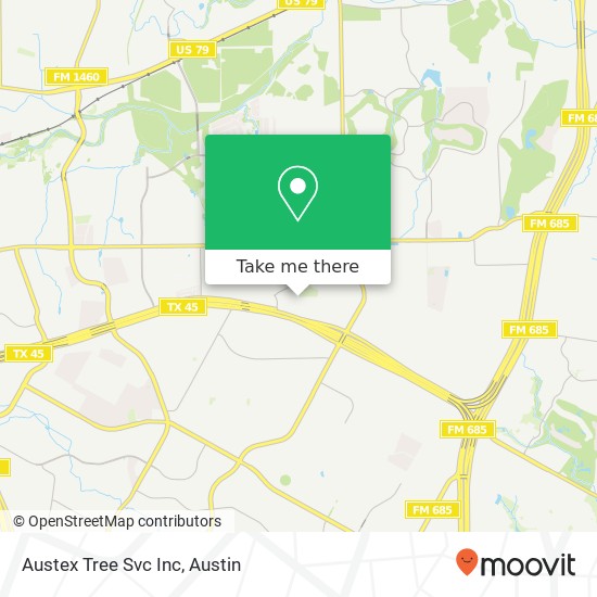 Austex Tree Svc Inc map