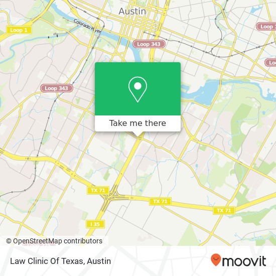 Law Clinic Of Texas map