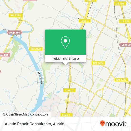 Mapa de Austin Repair Consultants