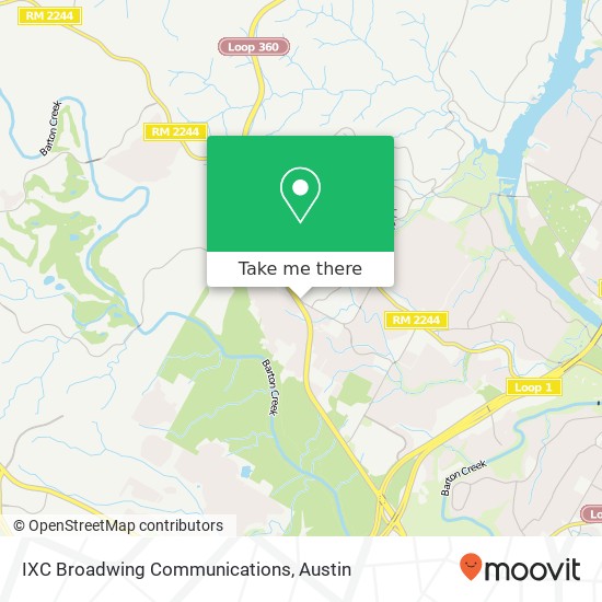 IXC Broadwing Communications map