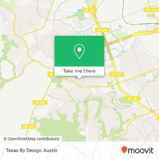 Texas By Design map