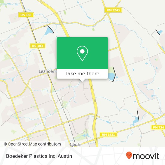 Boedeker Plastics Inc map