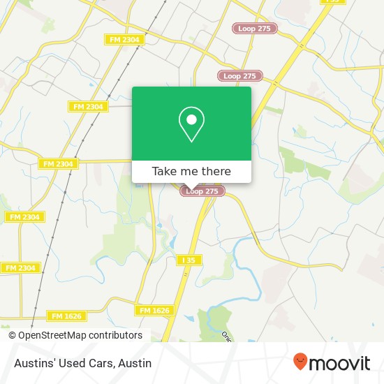 Mapa de Austins' Used Cars