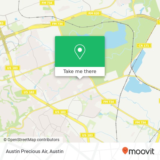 Austin Precious Air map