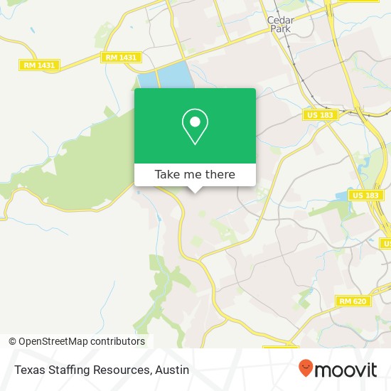 Texas Staffing Resources map