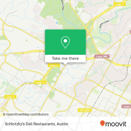 Mapa de Schlotzky's Deli Restaurants