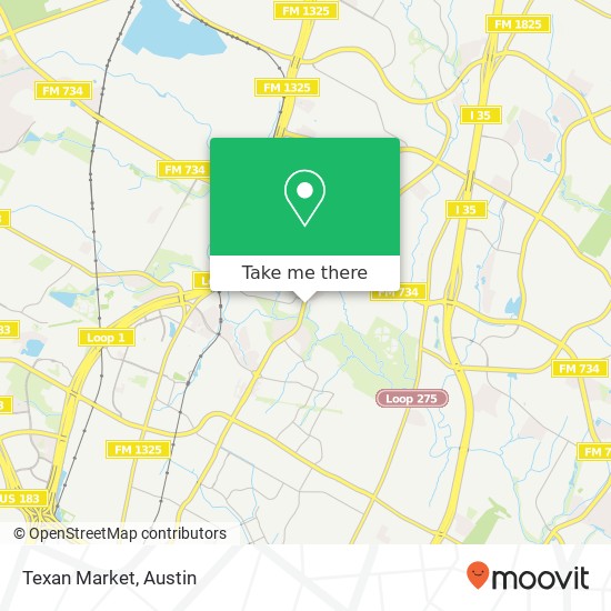 Texan Market map