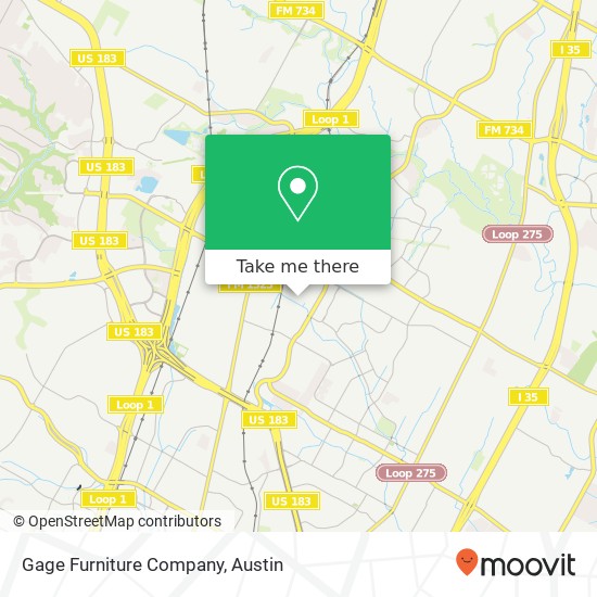 Gage Furniture Company map