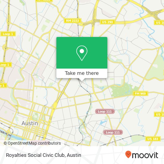 Royalties Social Civic Club map