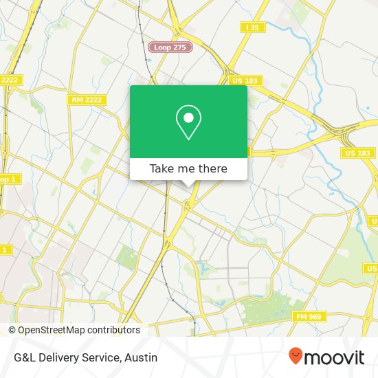 Mapa de G&L Delivery Service