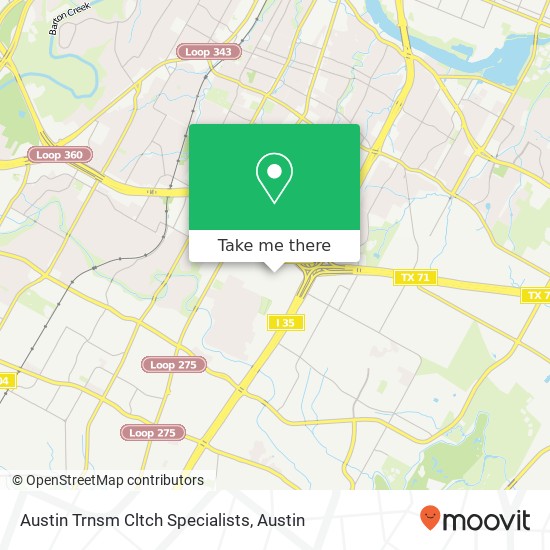 Austin Trnsm Cltch Specialists map