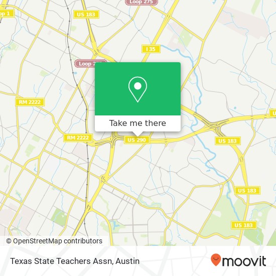 Texas State Teachers Assn map