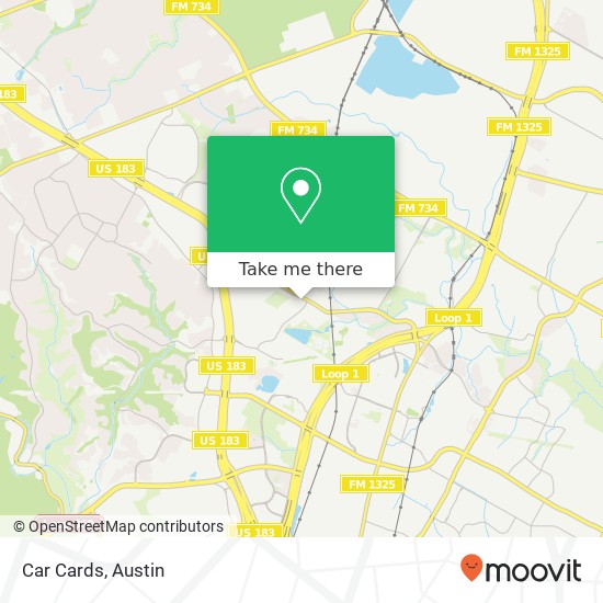 Car Cards map