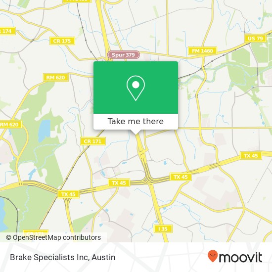 Brake Specialists Inc map