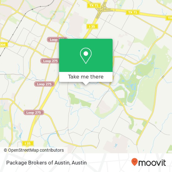 Mapa de Package Brokers of Austin