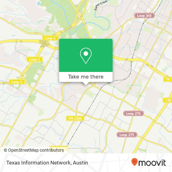 Mapa de Texas Information Network