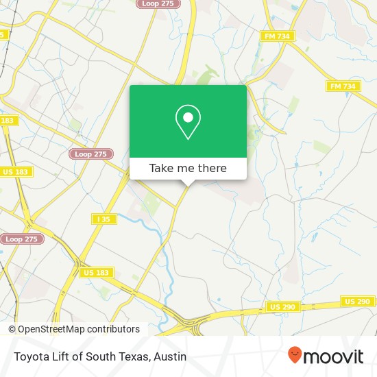 Toyota Lift of South Texas map