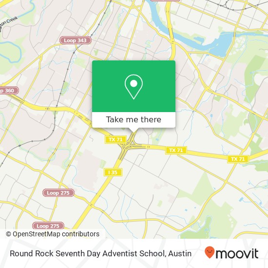 Round Rock Seventh Day Adventist School map